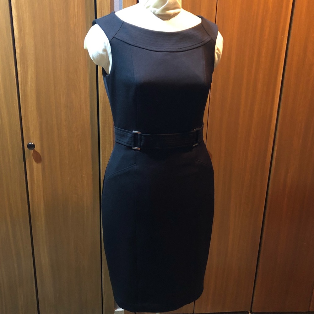 White House Black Market retro ponte sheath dress